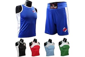 ZAHBRO Kids Boxing Shorts and Vest - Variety of Color Combinations - Comfortable and Stylish Boxing Apparel for Young Champions