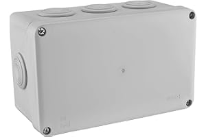 DEBFLEX - Boîte Dérivation Etanche IP55 - Pour Raccordement Sécurisé des Câbles - Pose en Saillie - Grise - 170 x 100 x 80 mm