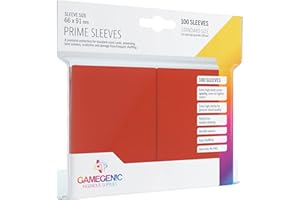 GAMEGENIC GAMEGEN!C- Pack Prime Sleeves Red (100), Couleur (GGS10015ML)