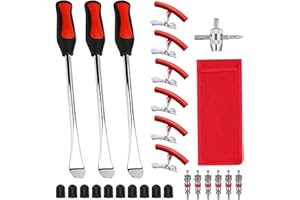 WYDEXINT Leva a Cucchiaio in Acciaio Kit, Leva di Montaggio per Pneumatici, Leva di Montaggio per Pneumatici Moto, Leva di Montaggio per Pneumatici,Leva A Cucchiaio in Acciaio Kit per Cerchi, per Moto, Bici