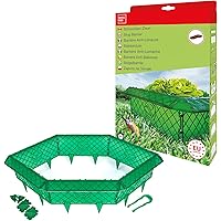 SWISSINNO 1 220 001K Schneckenzaun 2m, Komplettset inkl. variablen Ecken und Schneckenzange, Giftfrei und…