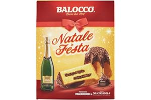 Balocco Natale in Festa Pandoro Maxiciok e Casa Sant'Orsola Vino Spumante Dolce, 750ml