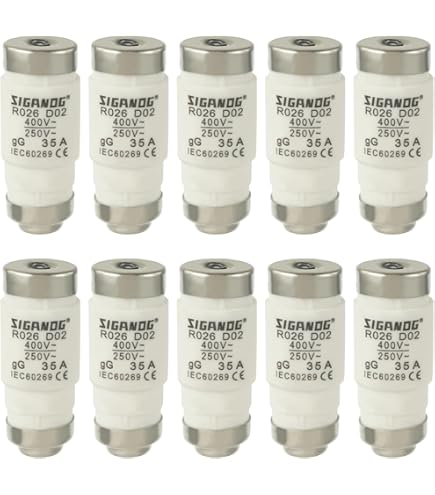 Hager LD046, parte inferiore del fusibile, D02 3 X 63 A