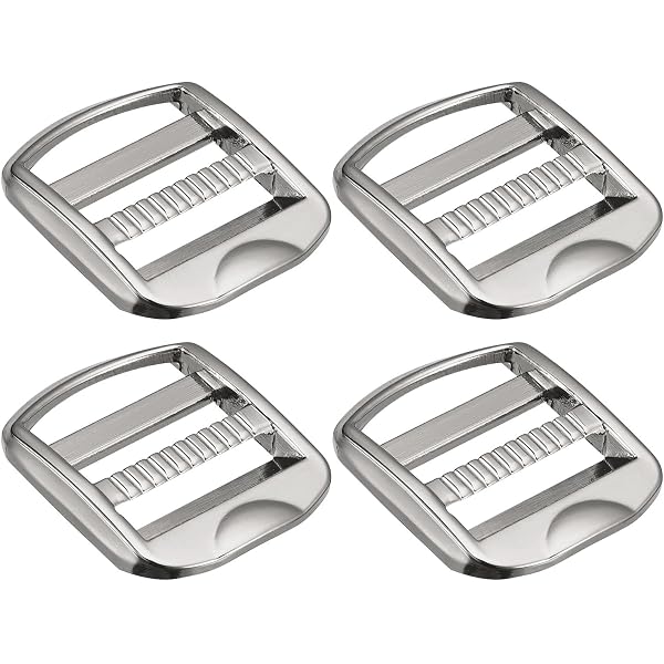 Lot De 10 Boucles De Verrouillage Réglables 25mm En Alliage De Zinc - Argenté