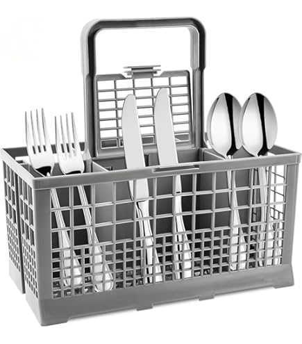 Panier à Couverts Pour Lave-Vaisselle - Compatible Bosch Siemens, Gris, 23x(8.5+4.5)cm - Remplacement Universel