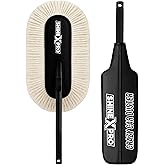 ShineXPro Car Duster - Lint-Free & Scratch-Free Car Cleaner Brush with Long Handle - Car Dust Cleaner features Paraffin Wax C