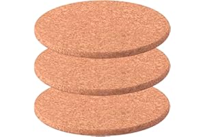 CARIBOU LIVING 3pk Circle Cork Trivet Pot Stand Mat Table Placemat Heat 19x19x1cm