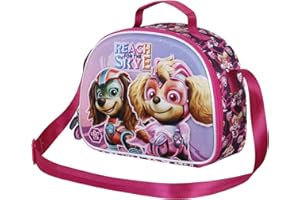 Paw Patrol Paw Patrol La Patrulla Canina, Bolsa Portamerienda 3D, 25.5 x 20 cm, Rosa Mighty