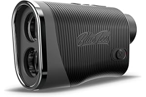 Blue Tees Golf - Série 3 Max - Noir - avec Télémètre Laser avec Commutateur de Pente - portée de 900 Yards, Mesure de la Pente, Bande magnétique, Affichage ambiant, Grossissement 7X