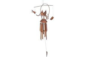 CIFFRE W10 Dragon Wind Chimes for Garden Weather-Proof Bamboo / Coconut / Wood Hand-Made Approx. 90 cm