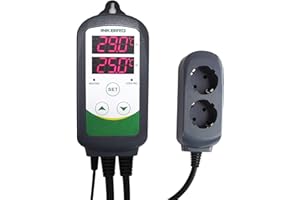 Inkbird ITC-308 Cyfrowy regulator temperatury z czujnikiem, przełącznikiem temperatury ogrzewania i chłodzenia, termostatem 230V