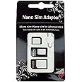 Nano SIM et micro SIM Cartes Kit Adaptateur pour Smartphone, Téléphone portable et tablette : Set 4 en 1 Kit complet, mini av