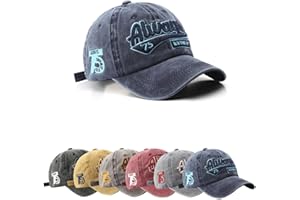 TRABIG Casquette Homme Style Rétro Lavé et Respirant, Casquette De Baseball pour Hommes Femmes Cap Pur Coton, Casquette Ete Ajustable - Circonférence de la tête 56-60cm