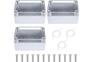 3 stycken kopplingsdosor, IP65-kopplingsdosa vattentät vit, 100 × 68 × 50 mm kopplingsdosa utanpå, hölje elektronik, distribu