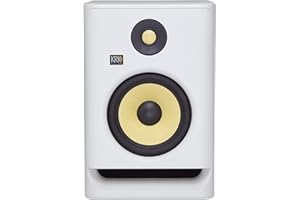 KRK RP7 Rokit 7 G4 Professional Bi-Amp 7" Powered Studio Monitor, White Noise