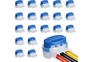 Figarge Kabelverbinder Wasserdicht für Mähroboter Anschlussklemmen Kabelklemmen Begrenzungskabel Kompatibel mit R40Li / R70Li Kabelverbinder Mähroboter Mit Gel für Automower Rasenmäher (20 stück)