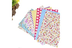 DUORIES Autocollant en tissu patchwork, décoratif, pour bricolage, scrapbooking, à 10 motifs aléatoires, faits à la main, kit de réparation, 15 x 10 cm