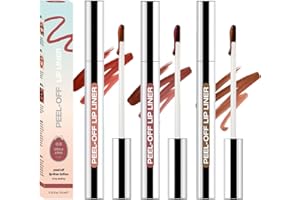 HOUSN Set 3pcs Matita Labbra Peel Off,Lip Stain Peel Off,Rossetto Lunga Durata,Effetto Tatuaggio,Lunga Durata E Impermeabile,Alta Pigmentazione, Finitura Opaca Naturale
