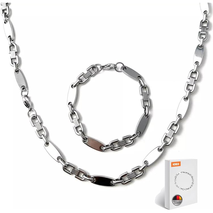Catena TAIPAN Santorini In Acciaio Inox – Larghezza 6,4 Mm, Lunghezza 60 Cm, Con Scatola Portagioie E Panno