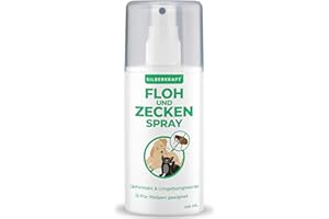 Silberkraft Floh - und Zeckenspray 100 ml für Hund, Katze und andere Haustiere - ideales Anti-Zecken Mittel - gegen Flöhe, Zecken, Parasiten, Ungeziefer