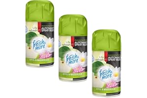 Fresh & More Refill Apple & Water Lily – Pack of 3, 250 ml Air Freshener – Compatible with Freshmatic Max