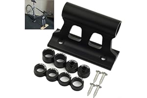 LVYXON Bike Fork Mount, Bicycle Fork Mount Truck Block, Bike Car Roof Rack Carrier, Quick Release Thru Axle Fitments, 5x100mm/12x100mm/15x100mm/15x110mm Models - Long-Lasting Aluminum(Black)