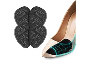 Haofy Ballenpolster Gel Einlegesohlen High Heels, 2 Paar Vorfußpolster Anti-Rutsch Silikon High Heel Kissen für Fuß Schmerzlinderung, Selbstklebende Vorfuß Metatarsal Pad für Frauen