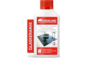 Nordicare nettoyant plaque induction [250ml] remplace grattoir plaque vitrocéramique I extrêmement économique I produit plaque induction, nettoyant vitrocéramique