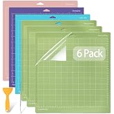 ShipeeKin 6 Pieces Cutting Mat for Cricut 12 x 12 inch | Compatible with Cricut Maker 5/Maker 4/3/Air 2/Explore 3/4/One, Adhe