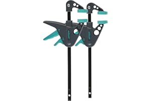 wolfcraft 2 morsetti a una mano MINI I 3455100 I L'aiuto intelligente - ideale per hobby e progetti fai-da-te