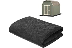 M METERXITY Tapis de Sol pour Abri de Jardin Extérieur, 3,3X5 Ft Tapis de Sol Imperméable pour Petit Abri de Jardin Protégeant Le Sol des Meubles de Patio Contre l'usure/Les Liquides[Gris]