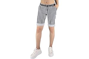 JOPHY & CO. Pantalone Donna Bermuda con Cintura e Tasche (cod. 3009)