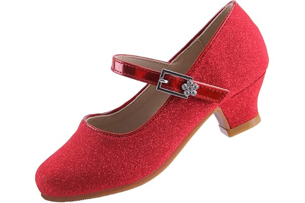 EIGHT KM EKM7015 Filles Talons Bas Mary Jane Robe Formelle Pompes Paillettes Scintillantes Chaussures