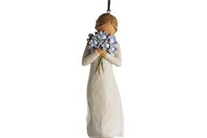 Figura de niña con flores para colgar, Willow Tree, Home Deco, Enesco