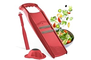 Börner Roko PowerLine Coupe-légumes Set cadeau (3 pcs.) • Coupe fine en lanières pour fruits & légumes + Porte-fruits & éplucheur combiné • Coupe-légumes • Set de rabots de cuisine