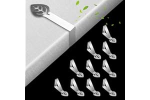 SOPHISTICATE Pince Nappe Exterieur Attache Nappe de Table Exterieur en Acier Inoxydable 12 Pièces Pince Nappe Table Epaisse Pince Nappe Exterieur Réglable pour Jardin Cuisine Bureau Restaurant Mariage Fête