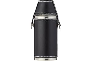 Relags Jagdflasche' mit 2 Bechern Flachmann, Schwarz, 200 ml