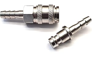 DELTA-P LTD Series 21 Water Fed Pole System Quick Connector Set with 6mm Hosetail for Window Cleaning