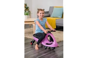 STREETWIZE Curvaso Girls & Boys Swing Wiggle Car Ride On Twist & Go Scooter Car Red Blue Green STREET WIZE® (Pink)