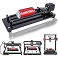 CAMXTOOL Laser Rotary Roller, Laser Engraver Y-axis Rotary Roller Engraving Module for Cylindrical Objects, Compatible with Most Kinds of CNC Laser Cutter and Engraver Machine, 3D Printer Accessories