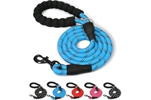 ARTISTRY ITALIAN ARTISTRY 5 FT Dog Lead for Large, Medium and Small Dogs | 150 cm Highly Reflective Dog Leash with Comfortable handle | Multi Colors Soft Padded Dog Leads Perfect for Indoor & Outdoor Use