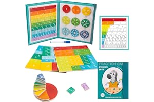 ENIKMOSD Magnetische Bruchrechnen Material,Bruchrechnen Form Lernen,Bruchstreifen,Mathe Demonstrator Magnetische,Bruchrechnen Lernen Kinder