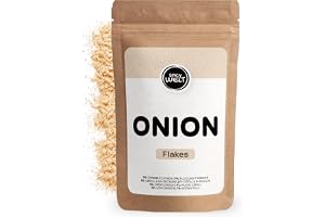 Spicy Welt Lökflingor (250g) – Torkad Hackad Lök för Köttbullar, Hamburgare, Grytor, Sallader, Såser och Potatismos