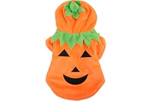 Pssopp Dog Pet Halloween Pumpkin Costume Funny Hoodies Pet Festival Costume Clothing Halloween Pumpkin Dog Clothes XL