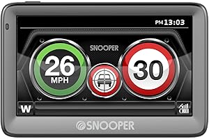 Snooper Speed Camera Detector MySpeed XL G2 S5100 Plus Speed Camera Detectors for Cars UK - Police Radar Detectors for Cars - Car Speed Limit Warning Device, Black
