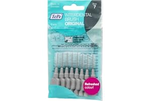 ‎TEPE TePe Interdentalbürste Grau ISO-Größe 7 (1,3 mm) / Für eine einfache und gründliche Reinigung der Zahnzwischenräume / 1 x 8 Interdentalbürsten