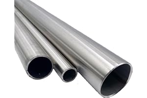 SGPLUSMH Edelstahlrohr 30x2 mm Länge: 1000 mm (1 m) geschliffen, verschiedene Ø10x1,5 mm - Ø114,3 mm | Längen: 0,5-2 m wählbar, Edelstahlrundrohr, V2A, Rundrohr Edelstahl, VA Rohr, rostfrei