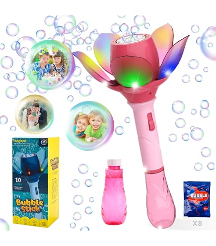 Máquina De Burbujas Con Efecto Humo Y Luces LED – Recargable, Con Accesorios, Para Niños +3 Años