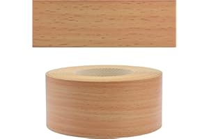 Mprofi MT® - Moldura Adhesiva y Melamina Cinta de Canto Haya Bávara | 45mm x 5m | Protector Bordes para Estanterías, Muebles y Paneles | Canto Termoadhesivo Duradero | Espesor 0,50mm