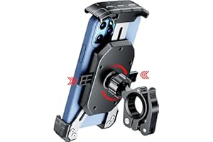 Kewig Handyhalterung Fahrrad [Schnelle Veröffentlichung & Anti-Shake] Handyhalterung Motorrad 360° Drehbar Handy Motorrad Handyhalterung aus Aluminiumlegierung für 4-7 Zoll Smartphone